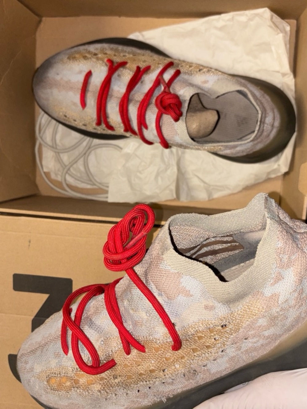 Yeezy 380 with Red Laces